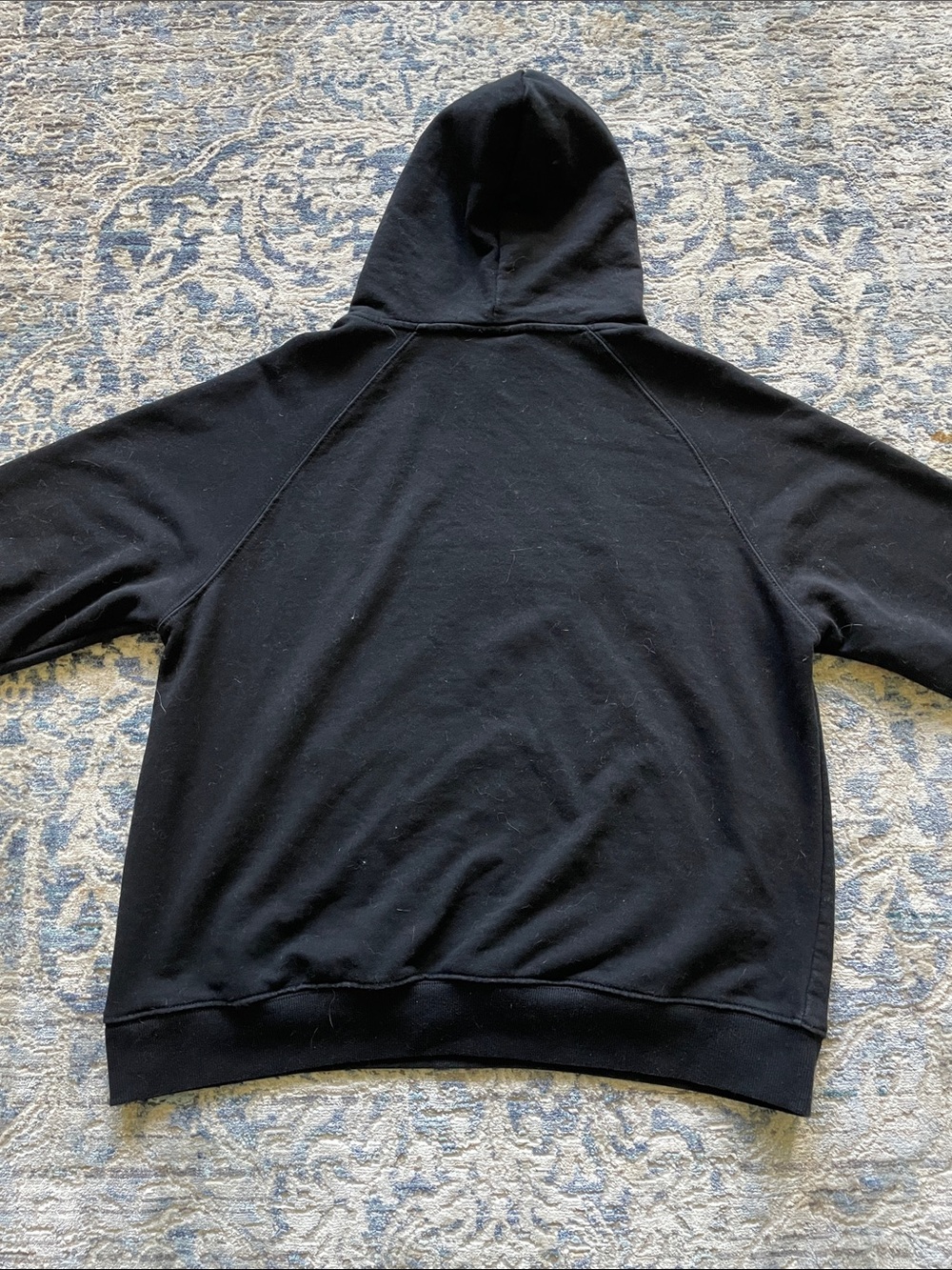 Essentials Black Logo Pullover Hoodie - Picture 2 of 4